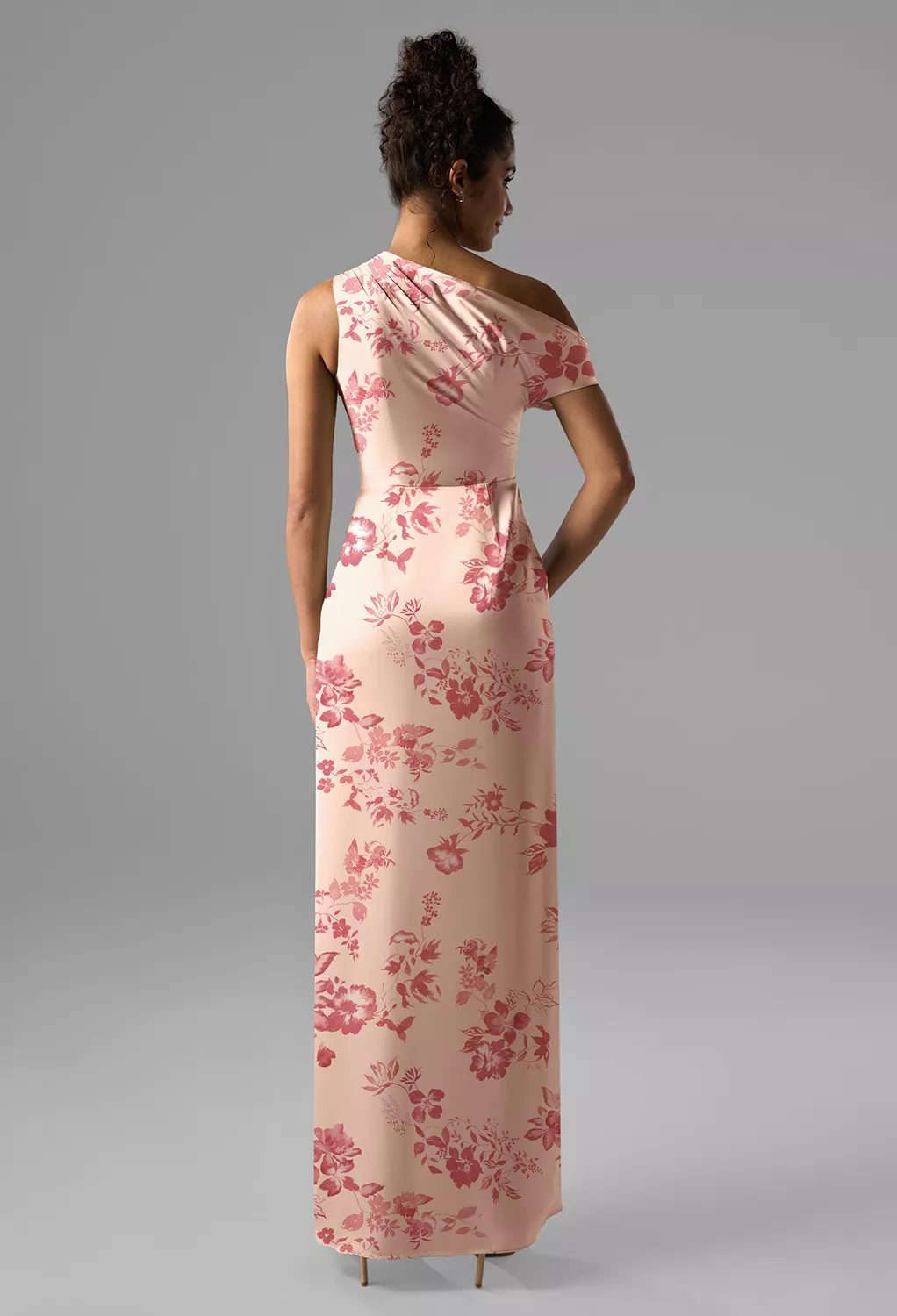 AW Rihanna Pink Cherry Blossom  Black Tie Wedding Guest Dresses